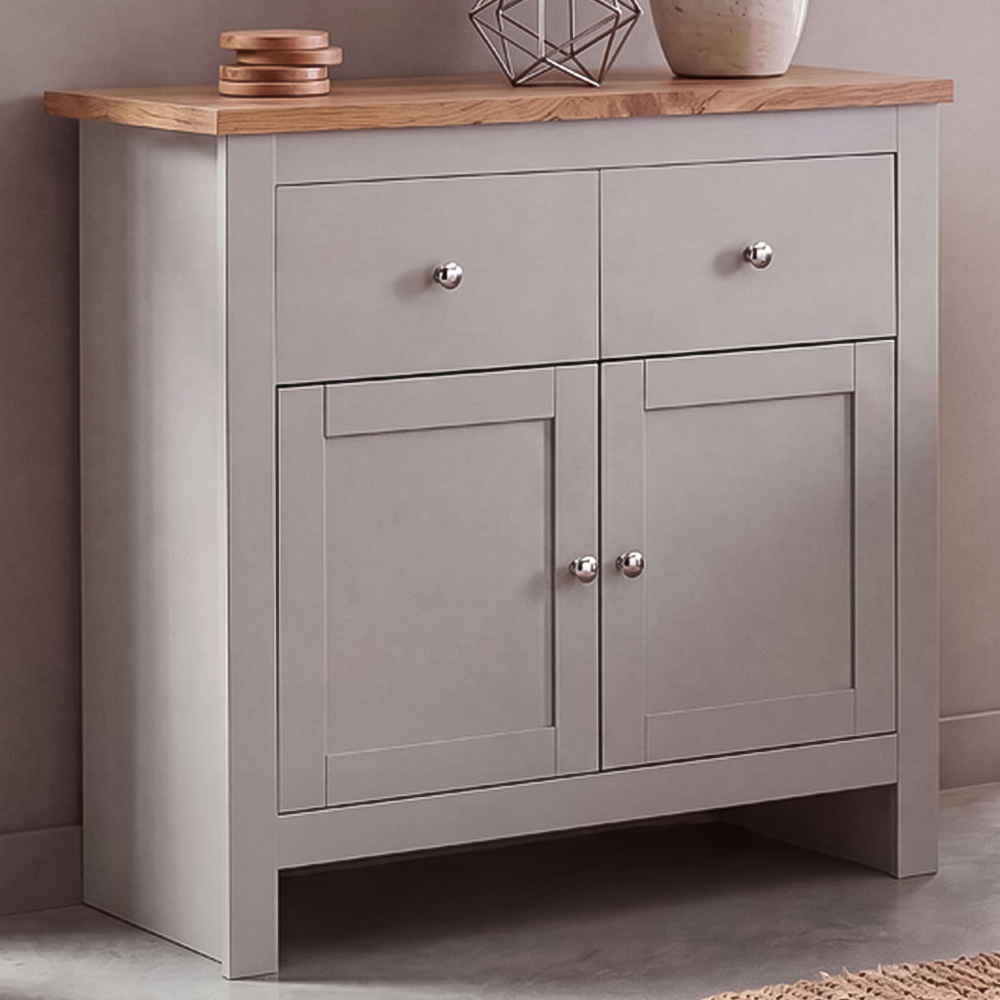 VIDA DESIGNS Arlington 2 Door 2 Drawer Grey Sideboard Image 1