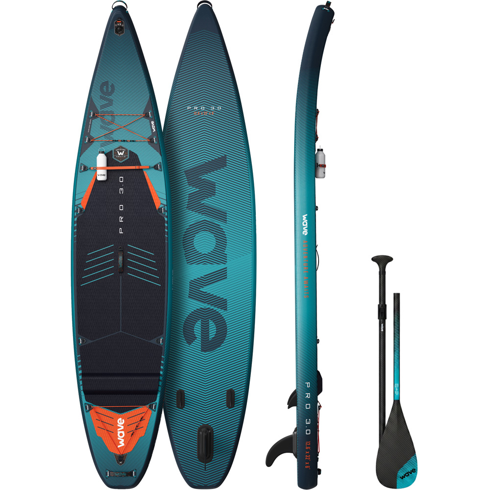 Wave Pro 3.0 SUP 12.6ft Navy Inflatable Paddleboard Image 1