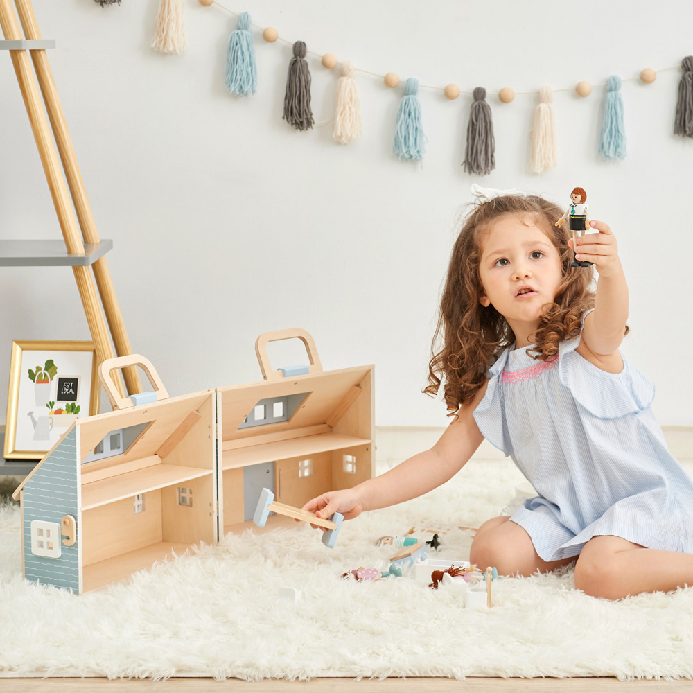 Teamson Kids Quaint Little Cottage Portable Dollhouse Image 5