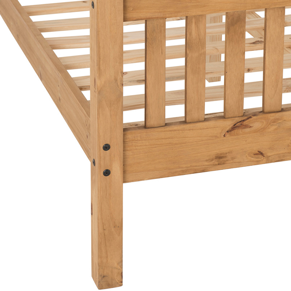 Seconique Monaco Double Distressed Waxed Pine High End Bed Image 3