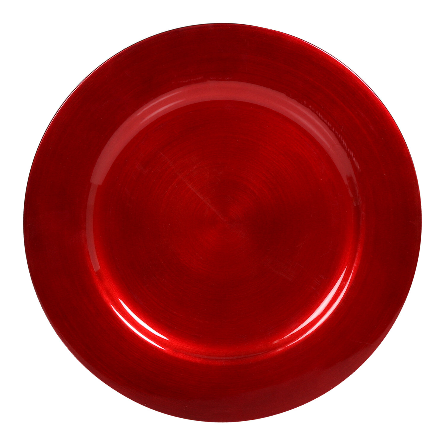 Metallic Charger Plate - Red Image