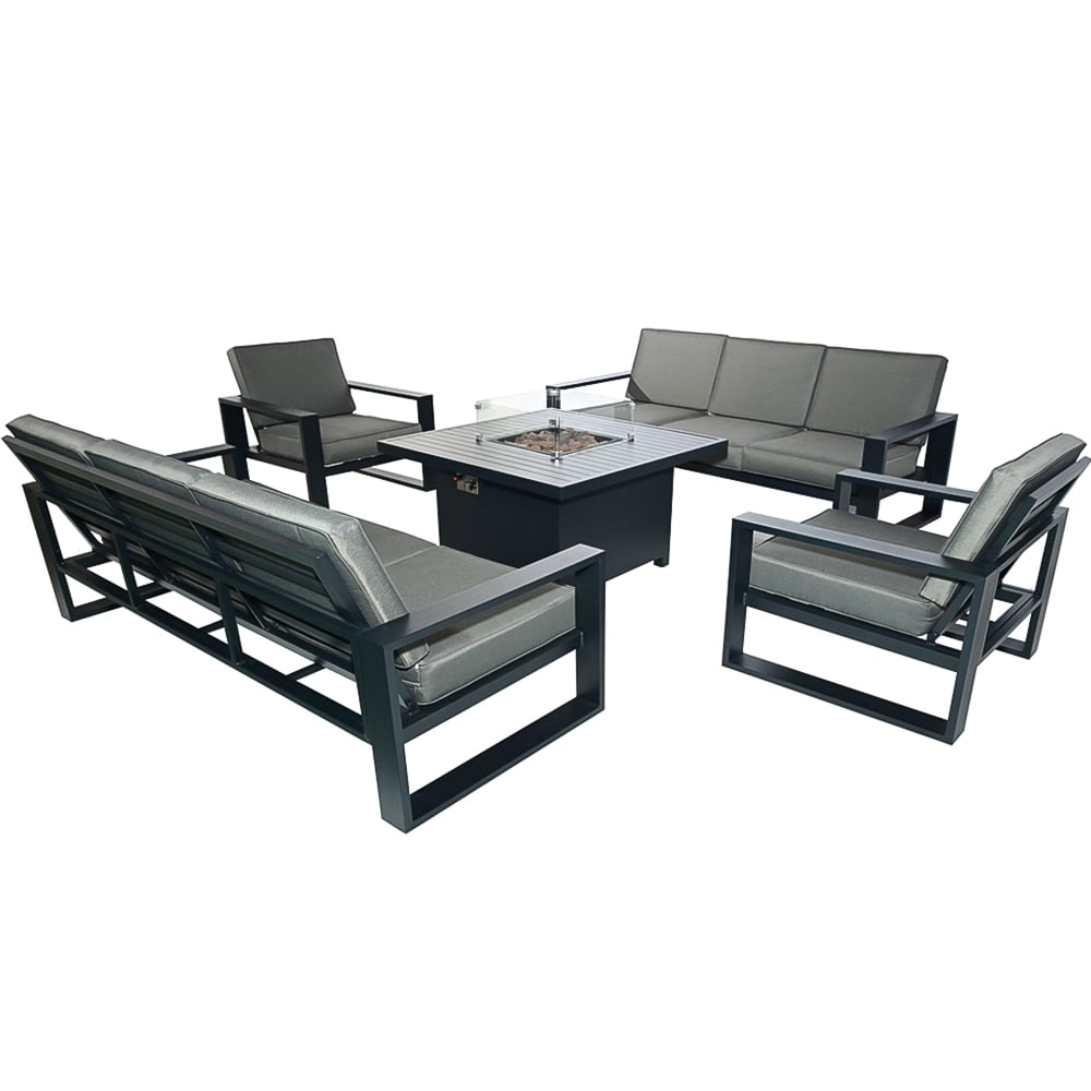 Furniture One 8 Seater Aluminium Garden Dining Set Image 2