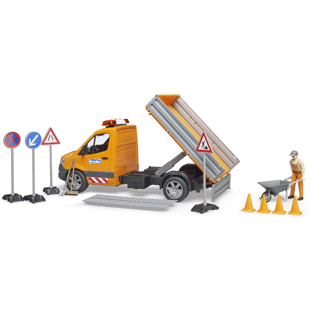 Bruder Kids MB Sprinter Municipal with Driver and Light and Sound Module Playset Model Image 5