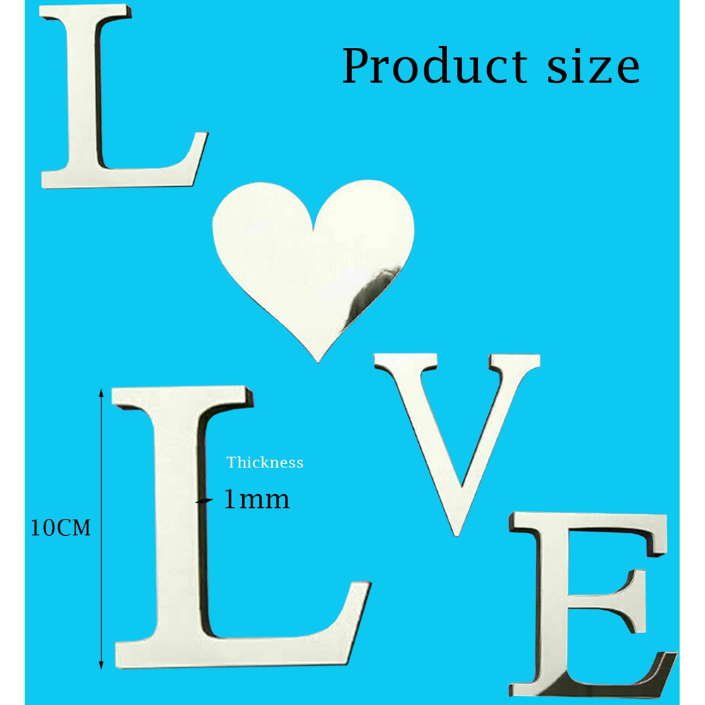 ATEK LOVE Self-Adhesive Mirror Wall Sticker Image 8