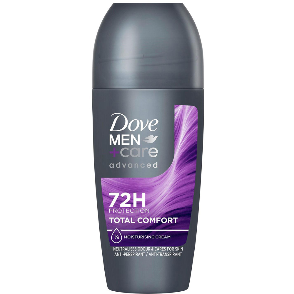 Dove Men+Care Total Comfort 72H Odour Protection Antiperspirant Roll On 50ml 6 Pack Image 2