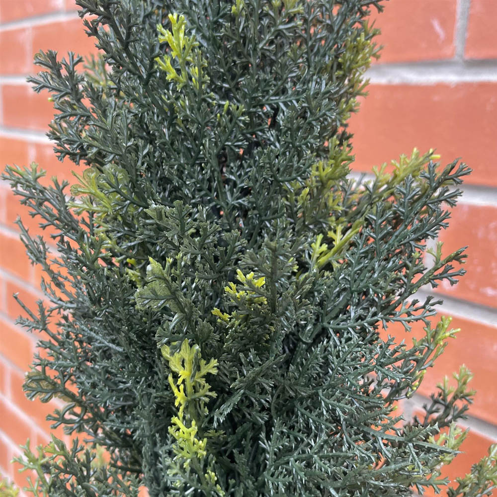 Leaf Natural Look Cedar Artificial Tree in Pot 4ft Image 7