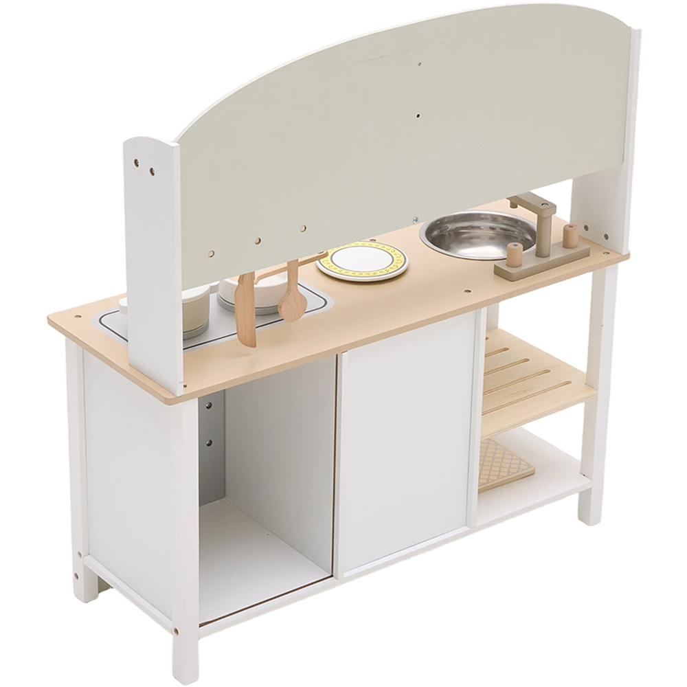 H&O Direct Kids Wooden Cooking Toy Kitchen Pretend Play Set Image 2
