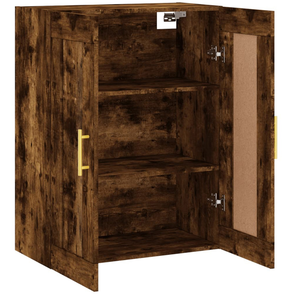 vidaXL 2 Door Smoked Oak Wall Mounted Cabinet Image 6