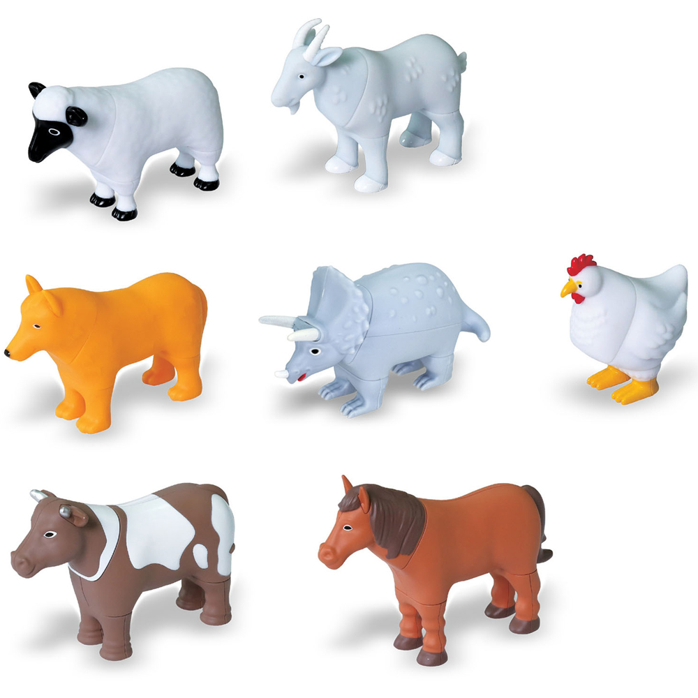 Small World Toys Make Your Own 3D Barnyard Animals Magnetic Assembly Kit Image 3