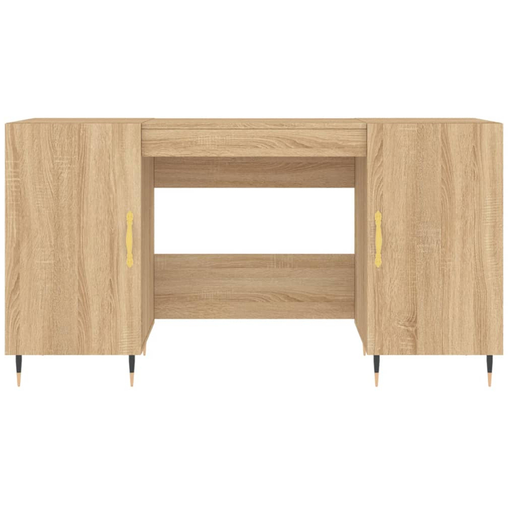 vidaXL 2 Door Computer Desk Sonoma Oak Image 5