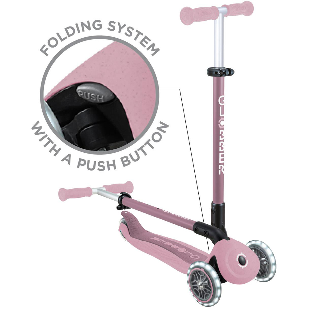 Globber Go Up Active Lights Ecologic Berry Kids Scooter Image 6