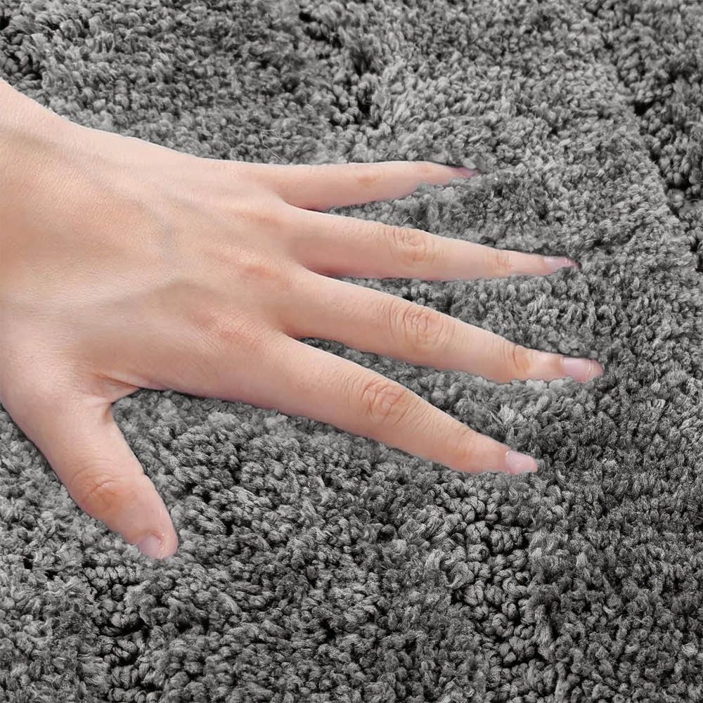 Velosso Lexington Charcoal Bath Mat Set Image 4