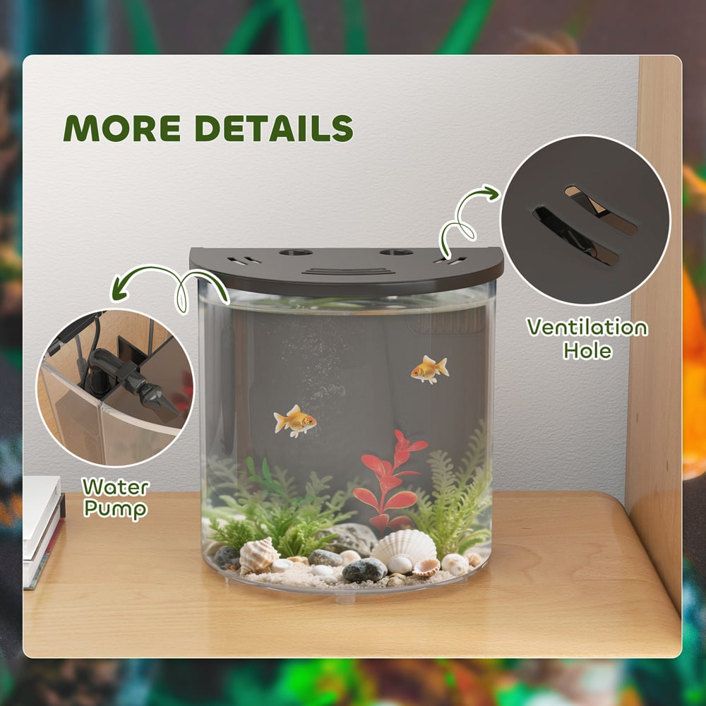 PawHut 3L Nano Aquarium Starter Kit Image 7
