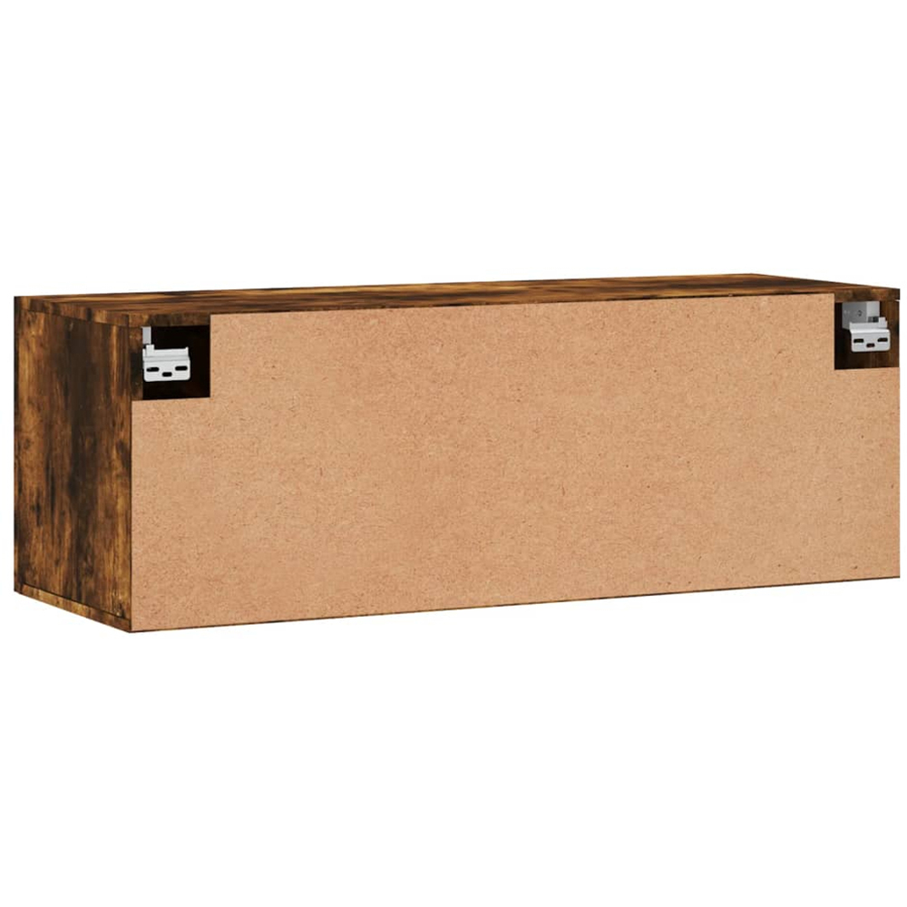 vidaXL 2 Door Smoked Oak Wall Cabinet Image 7