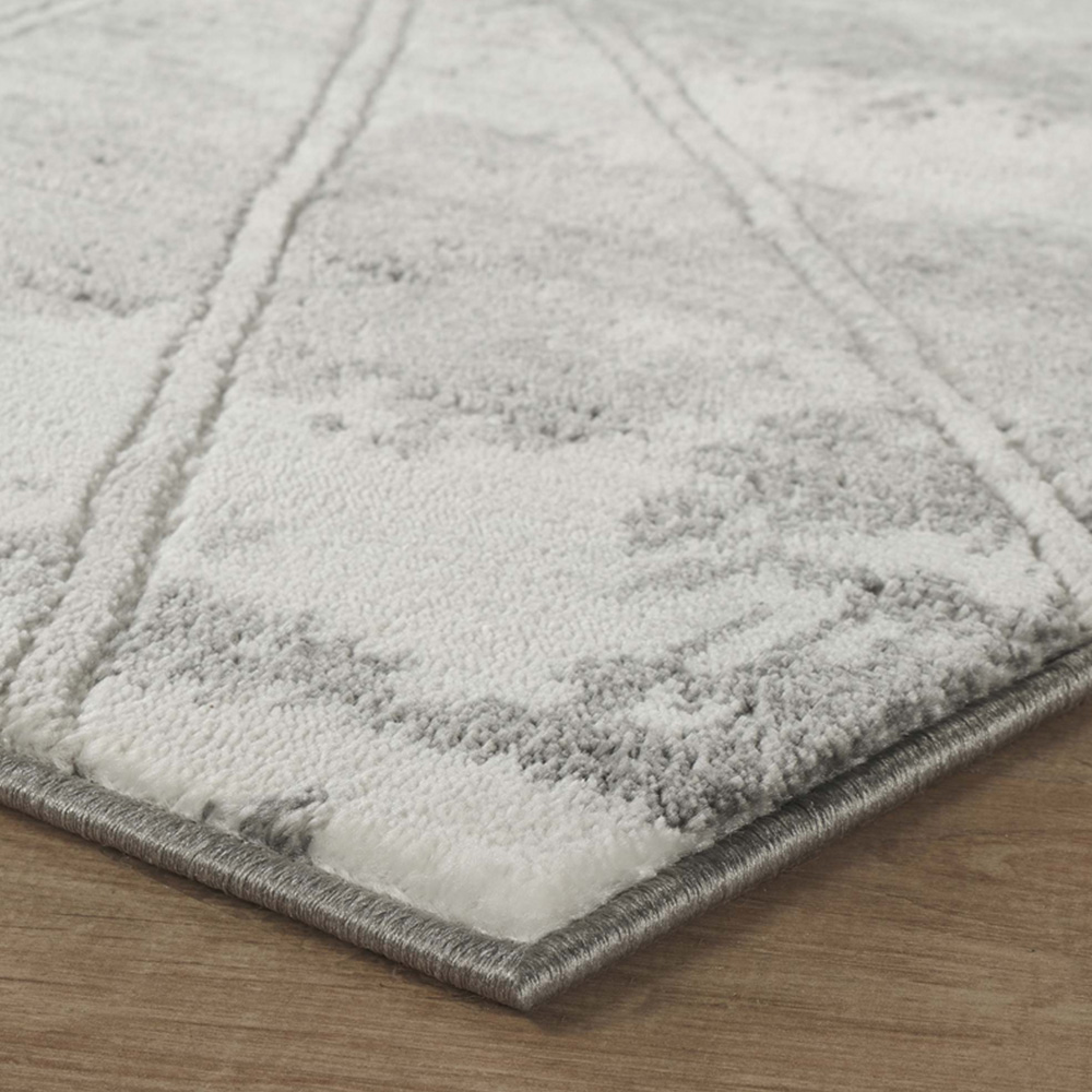 Desire Rugs Novu Mirage Grey Modern Abstract Geometric Metallic Rug 160 x 230cm Image 3