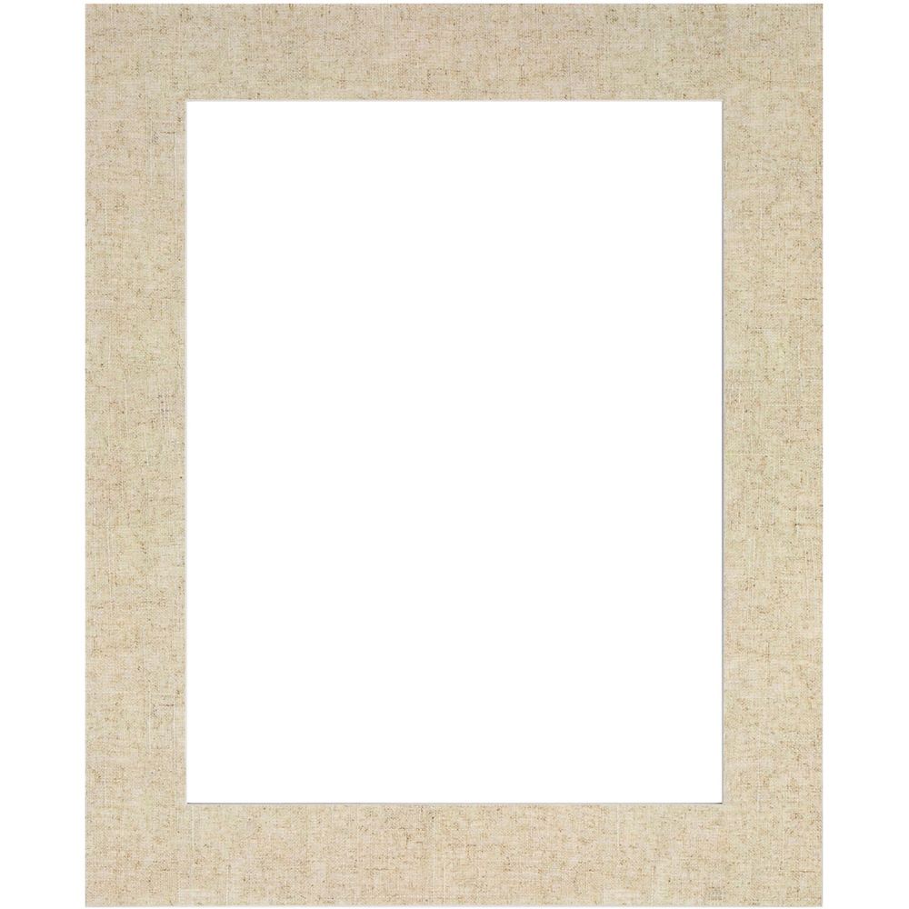 Rectangular Photo Mount Linen 8 x  6inch Image 1