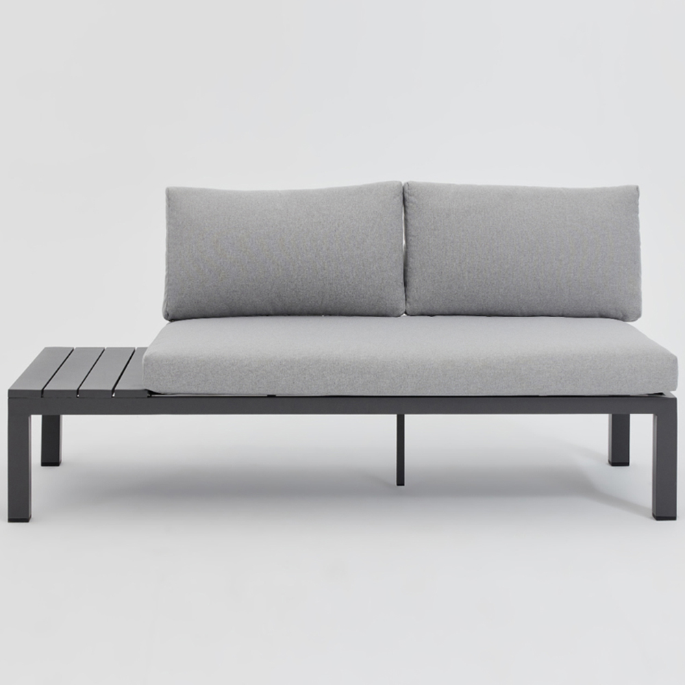 Home Detail Bahila 8 Seater Dark Grey U Shape Garden Sofa Set with Fire Pit Table Image 5