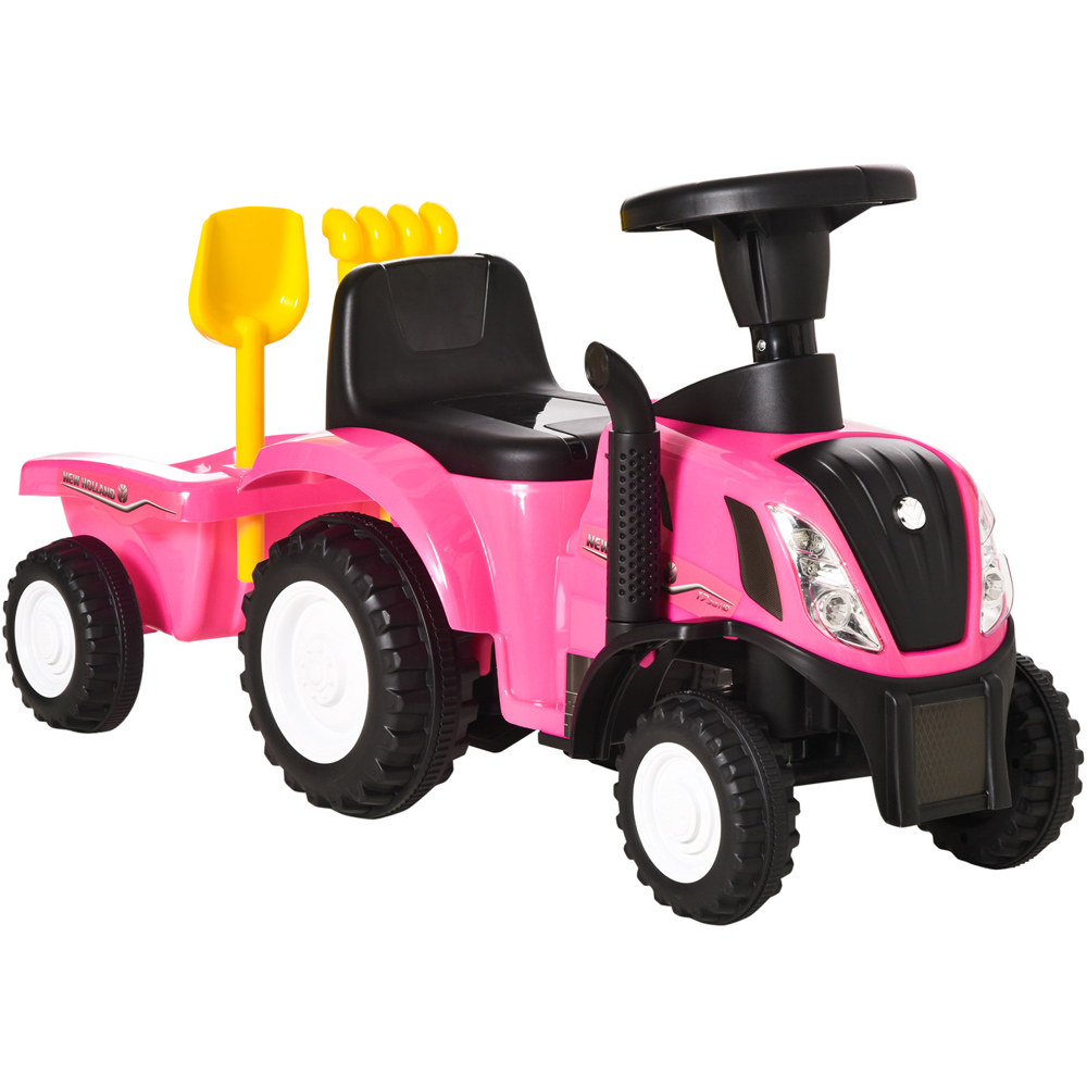 Tommy Toys Foot To Floor Toddler Ride On Tractor Pink Image 1