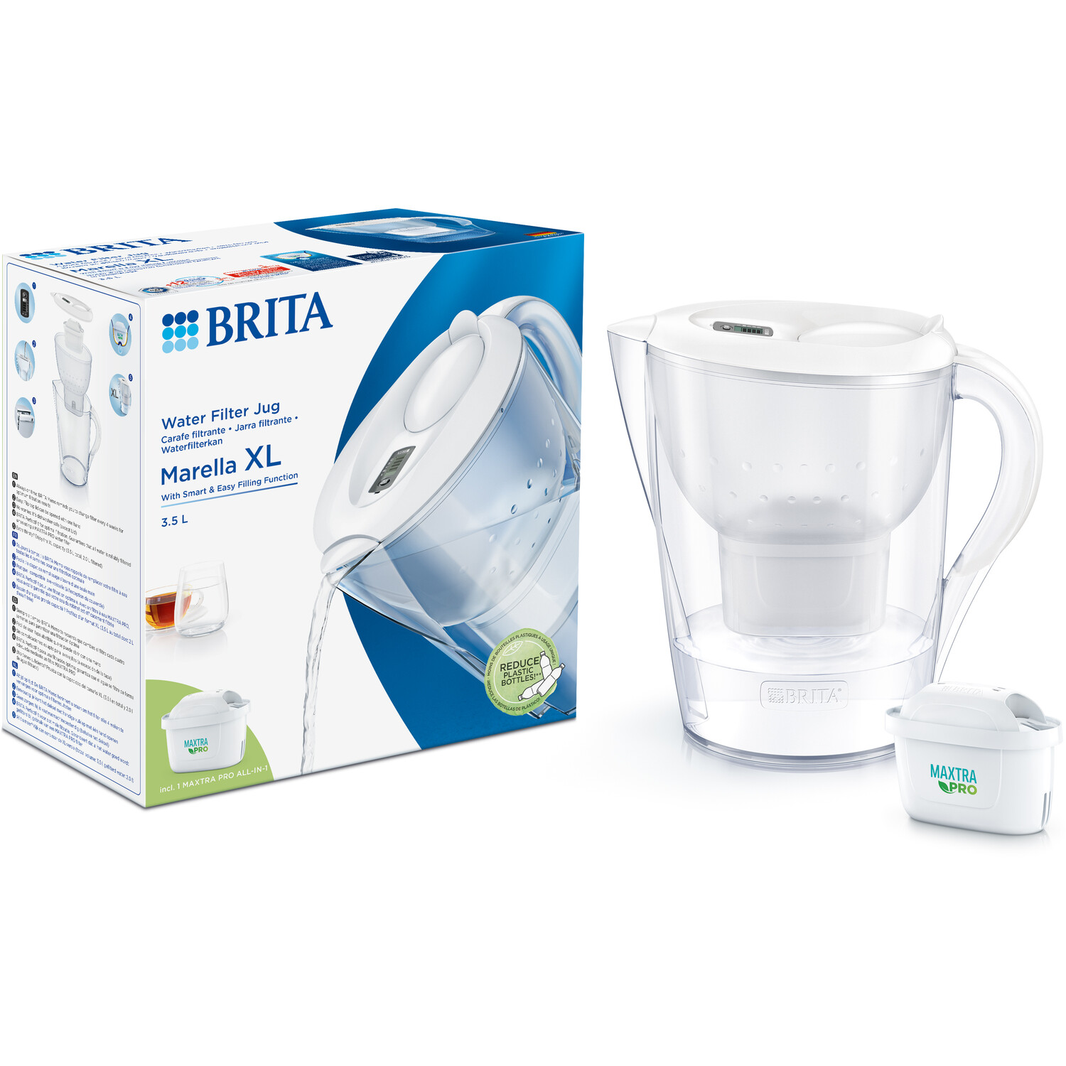 BRITA Marella White Filter Jug 3.5L Image 1