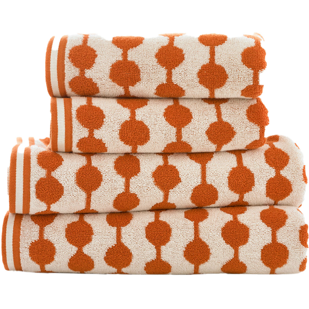 The Lyndon Company Bobbles Orange Bath Sheet Image