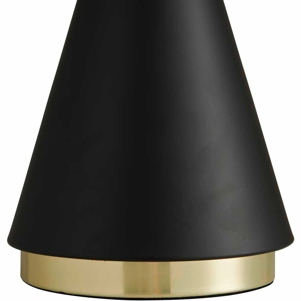 Wilko Black Gold Table Lamp Large Image 3