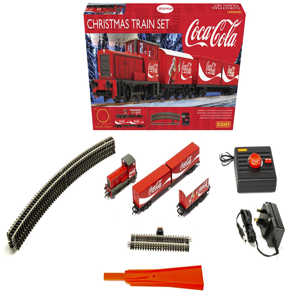 Hornby coca cola train set hot sale