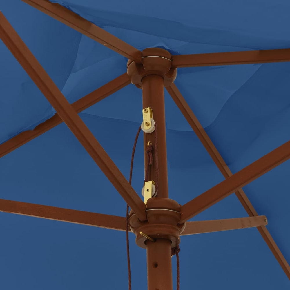 vidaXL Blue Garden Parasol 2.3 x 1.9m Image 4
