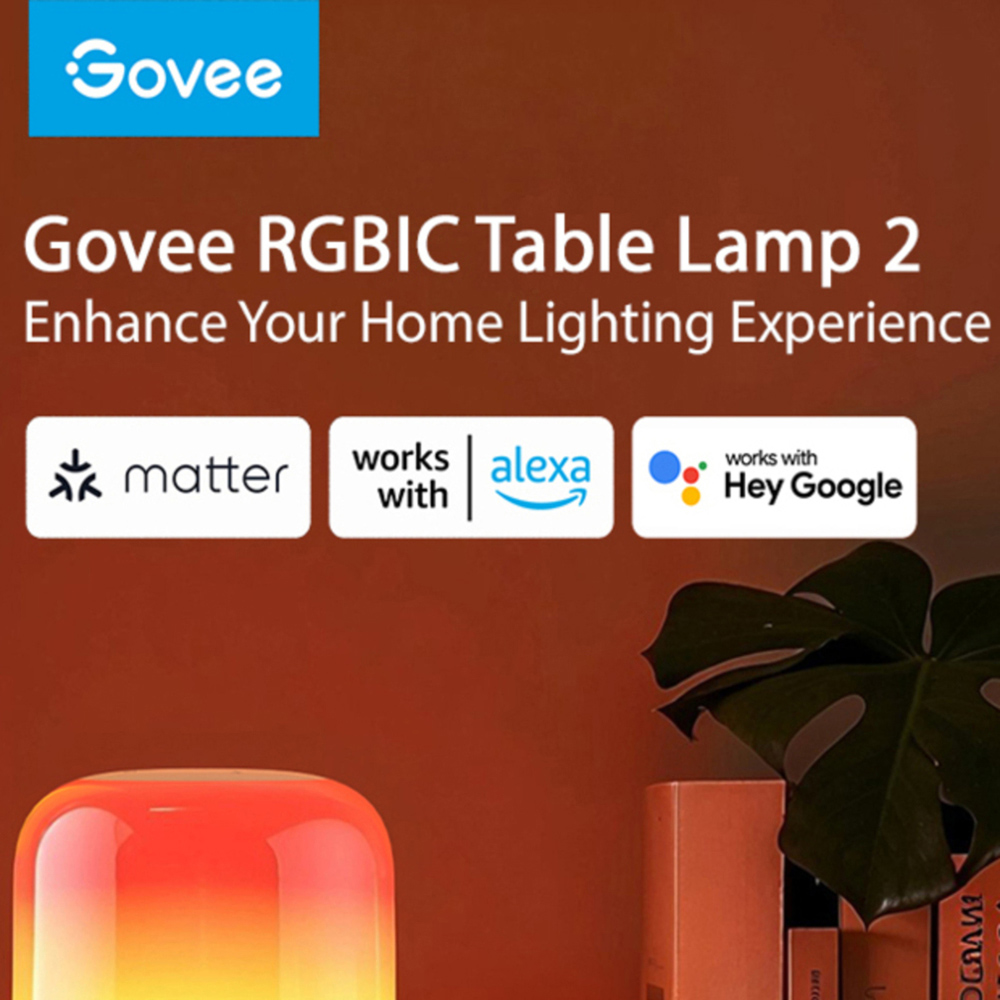 Govee Aura Warm and Cool White LED Smart Table Lamp Image 6