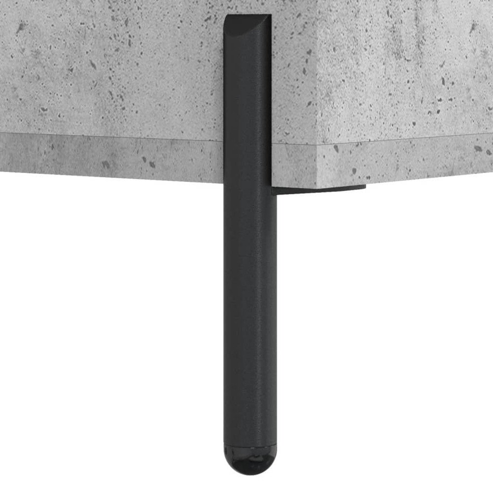 vidaXL 6 Shelf Concrete Grey Highboard Image 8