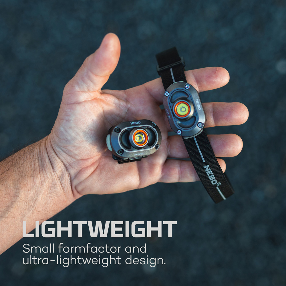 Nebo Mycro 250 2-in-1 250 Lumens Rechargeable Detachable Headlamp and Cap Light 2 Pack Image 5