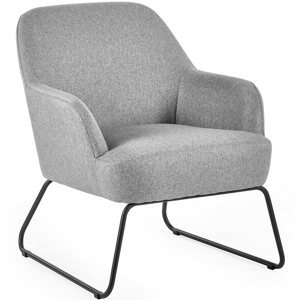 Julian Bowen Davos Grey Accent Chair Image 2