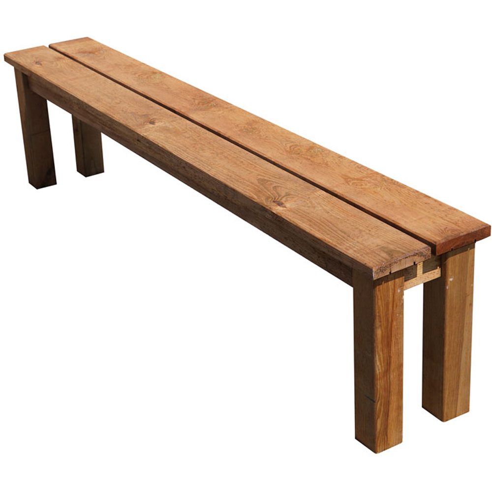 Cerland Banket 6 Seater Wooden Garden Dining Bench Set Image 4