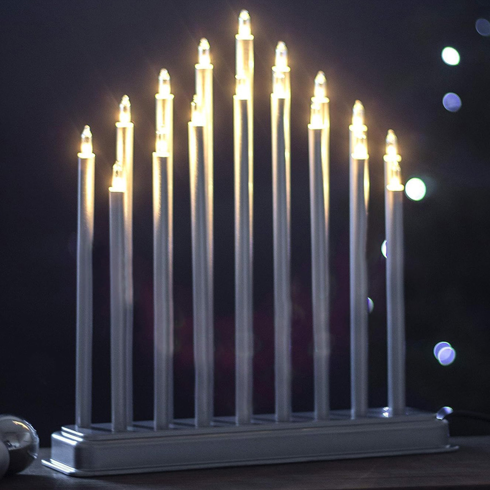 Marco Paul 17 Light Silver Candle Bridge Image 1