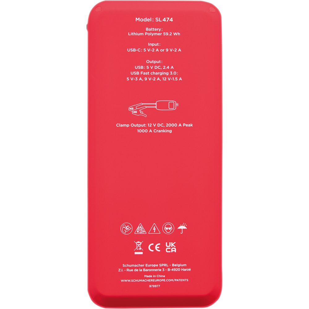 Schumacher SL474 12V Lithium Booster and Power Bank with Wireless Charging 2000PA Image 4