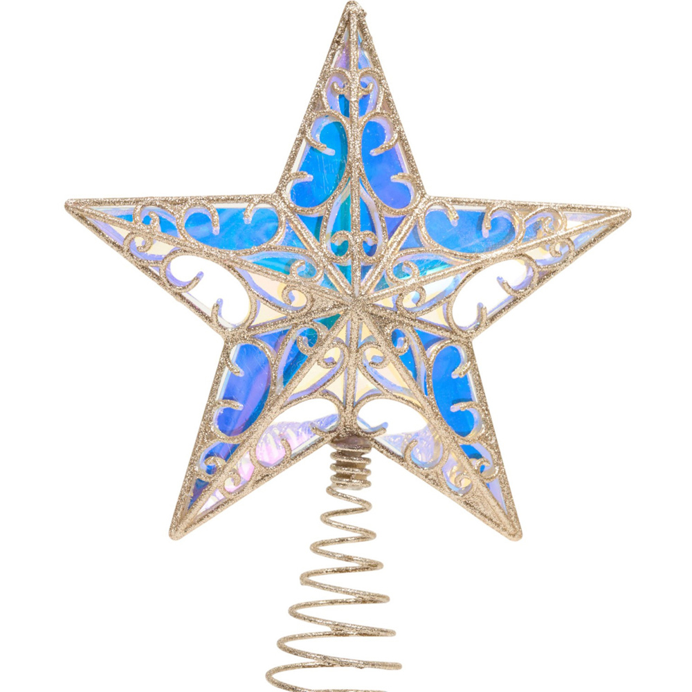 Iridescent Star Christmas Tree Topper Image 3