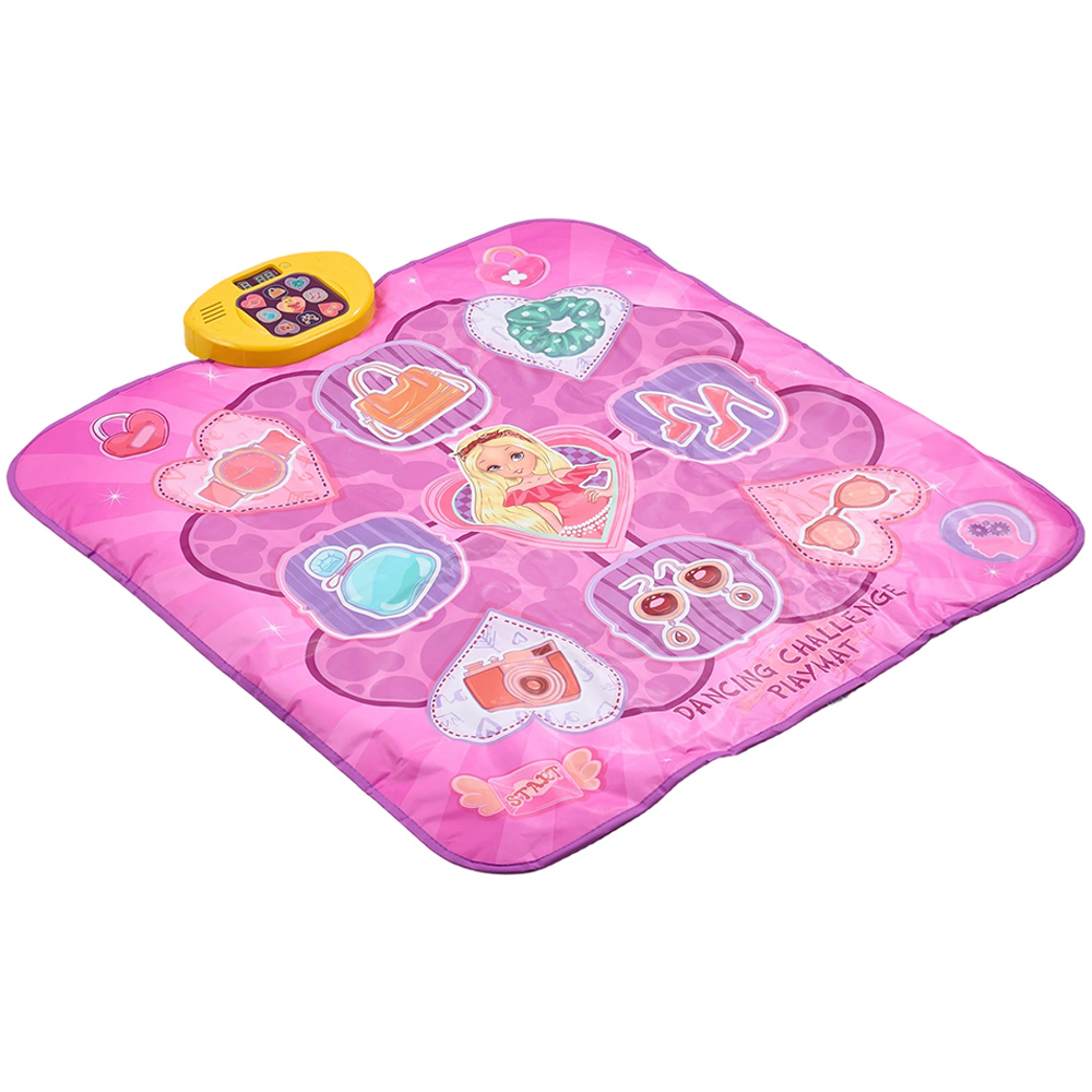 H&O Direct Kids Pink Dance Mat with 2 Game Modes 100 x 87cm Image 2