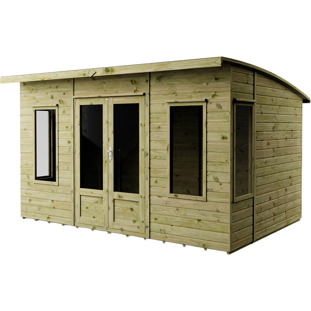 Mercia Helios 12 x 8ft Double Door Premium Shiplap Traditional Summerhouse Image 3