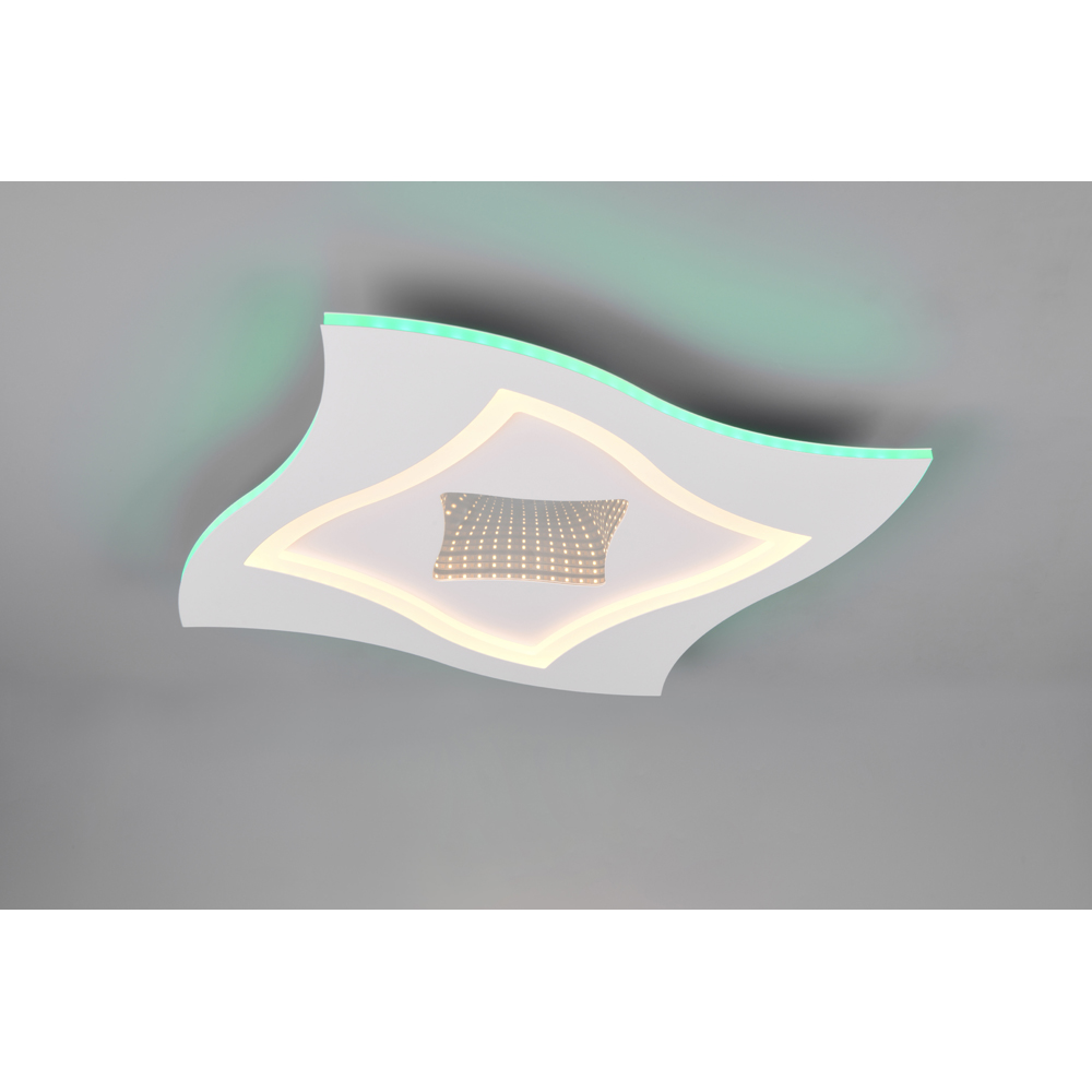 TRIO Klint Matt White LED Ceiling Light Image 5