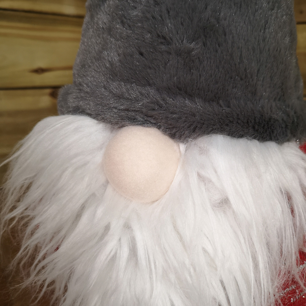 Samuel Alexander Red and Grey Light Up Gonk Christmas Decoration Image 4