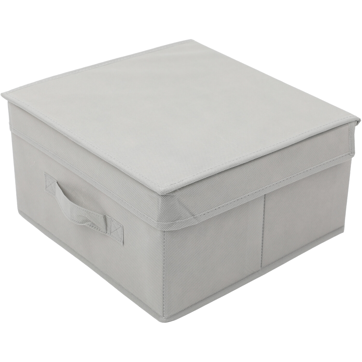 My Home Fabric Storage Box Grey Large Image 3