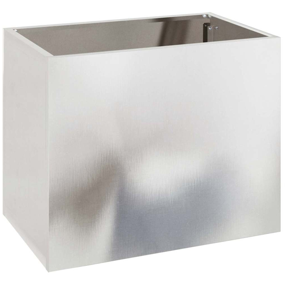 vidaXL Silver Stainless Steel Garden Decor 40 x 50 x 32cm Image 1
