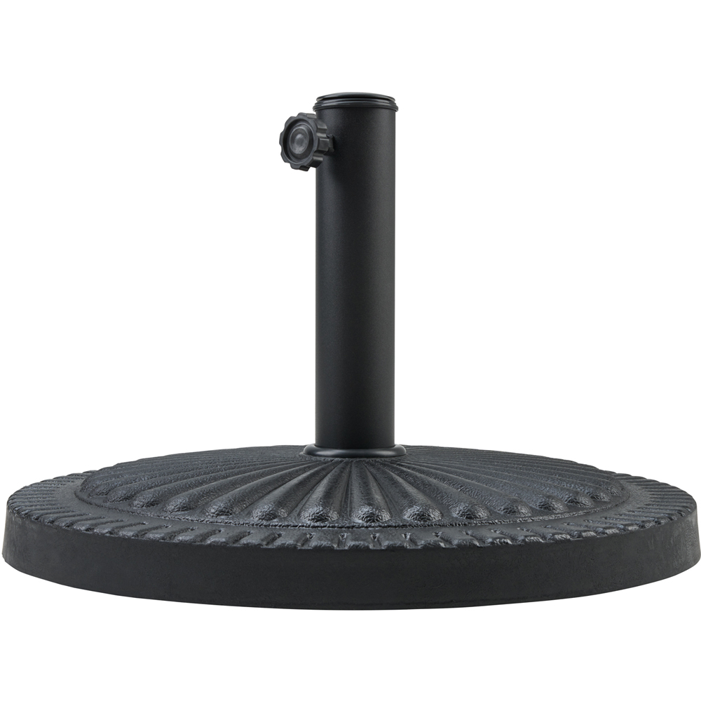 wilko Black Rattan Parasol Base 10kg Wilko