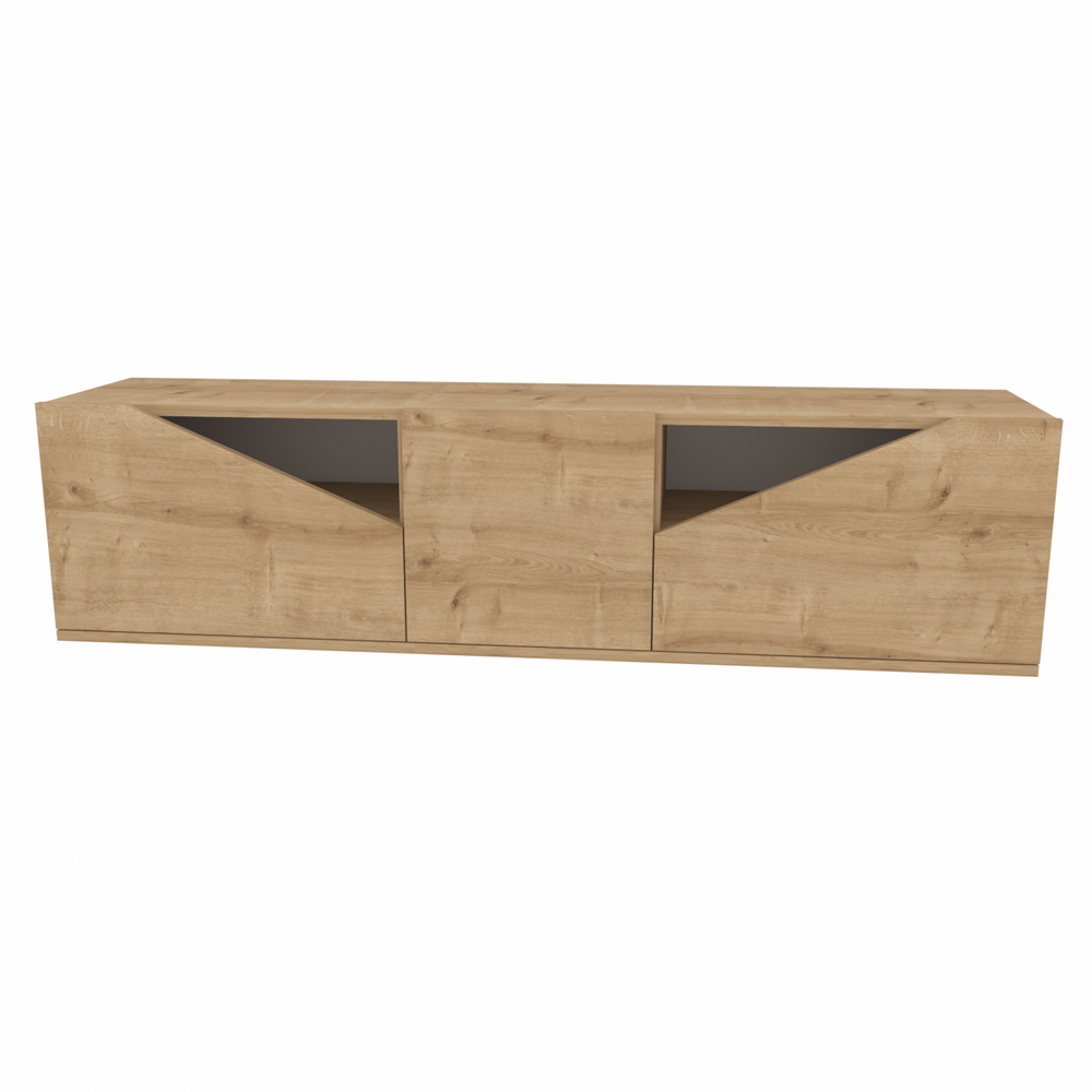 Decorotika Carson 3 Door Sapphire Oak TV Unit Image 5