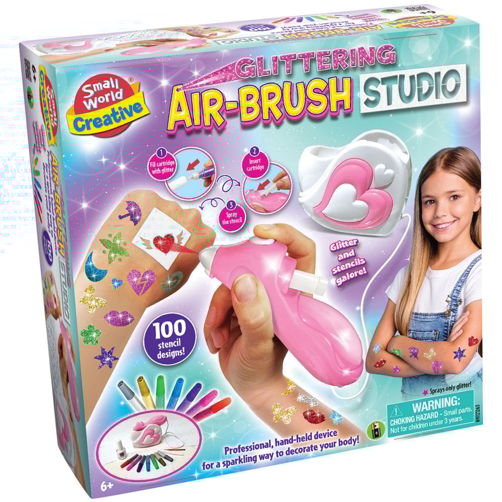 Small World Toys Make Your Own Glittering Air Brush Studio Kit Image 1