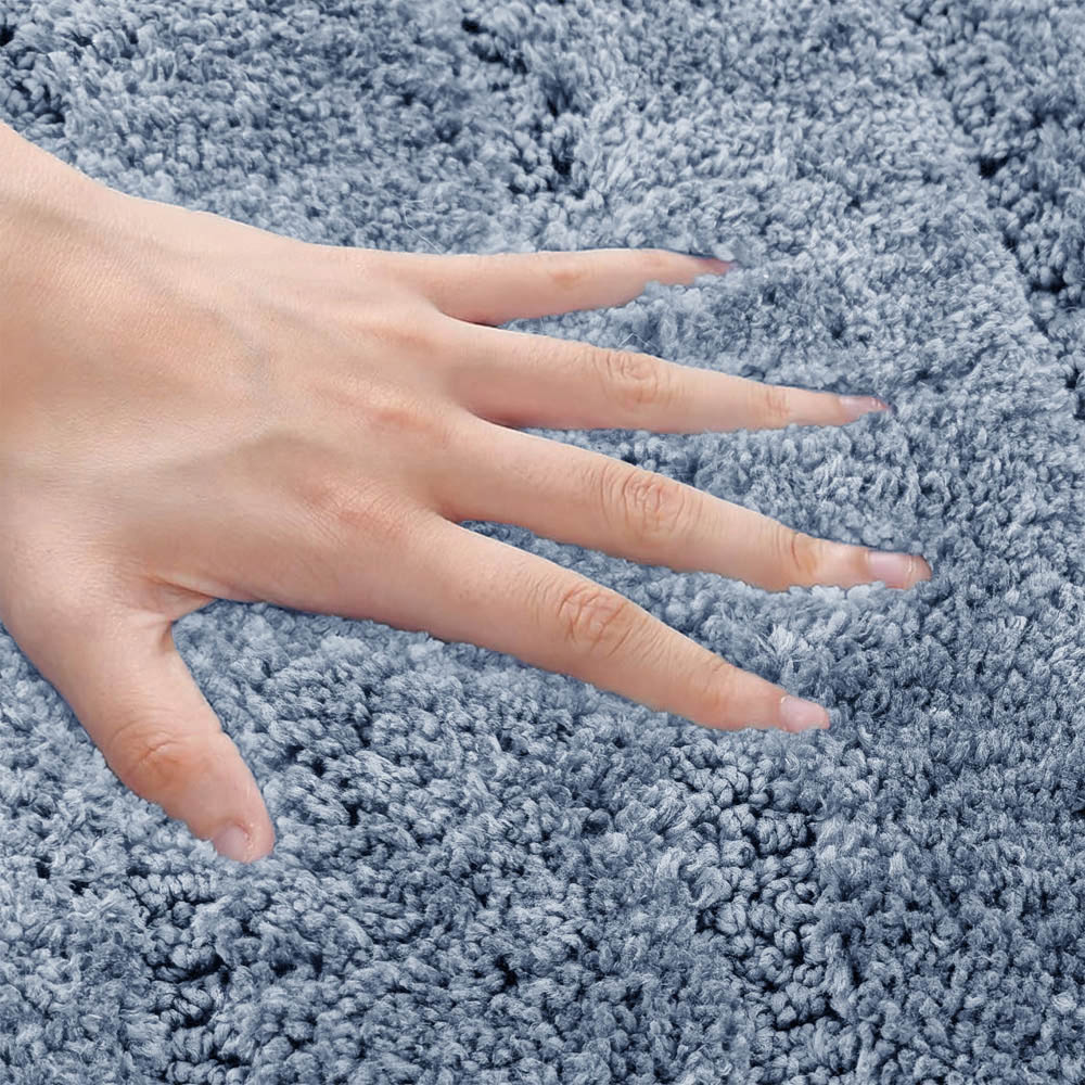 Velosso Lexington Blue Bath Mat Set Image 4