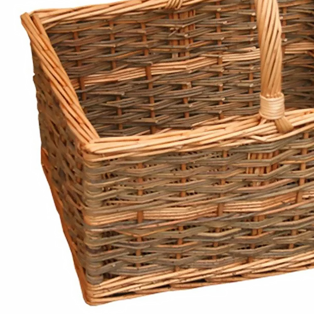 Red Hamper Yorkshire Rectangular Shopping Basket Image 3