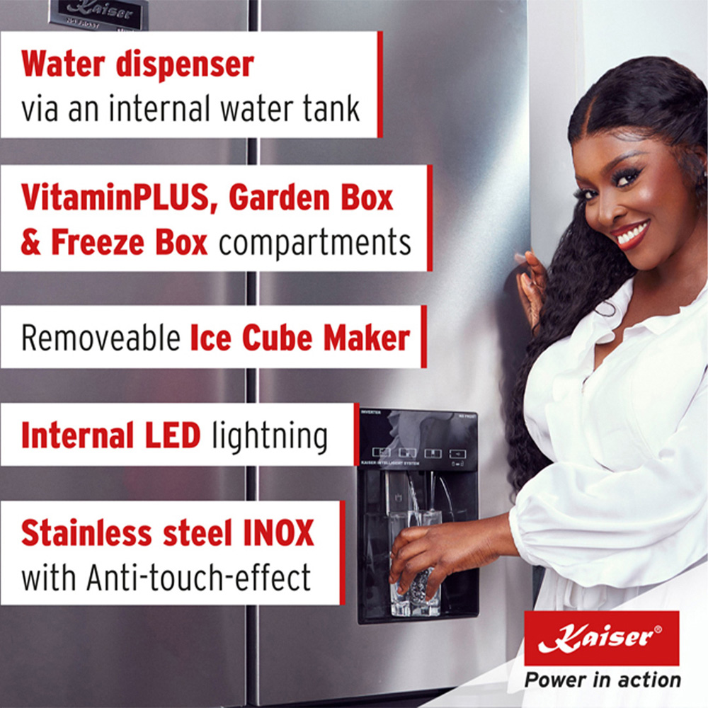 Kaiser Avantgarde Black Pro French Door Fridge Freezer Image 4