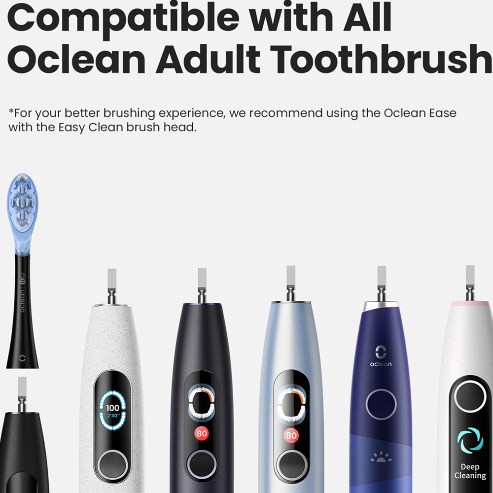 Oclean Ultra Clean White Brush Head 6 Pack Image 3