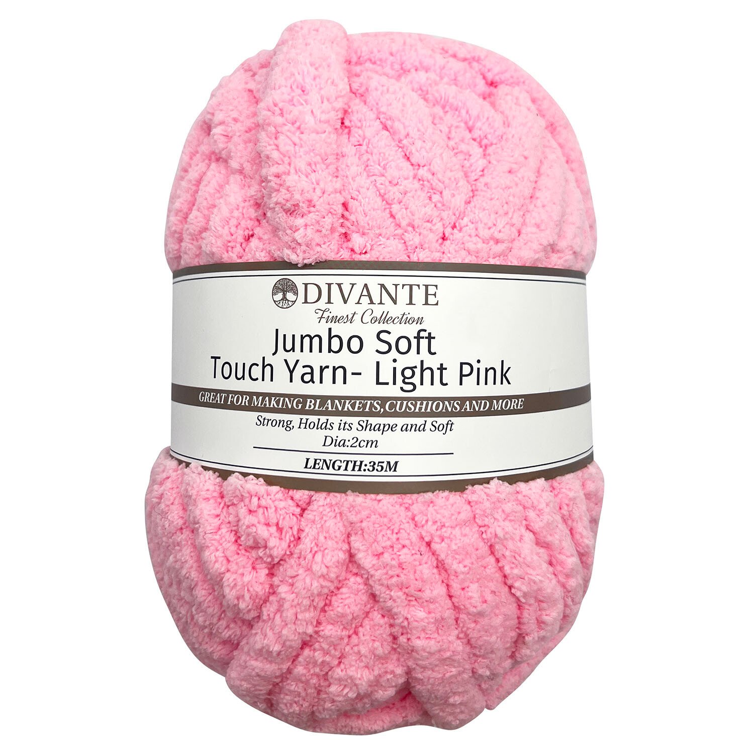Divante Light Pink Jumbo Soft Touch Yarn 250g Image 1