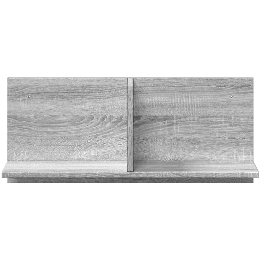 vidaXL 2 Shelf Grey Sonoma Wall Cabinet Image 3
